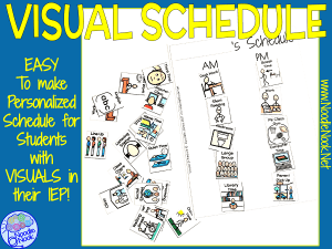 Personalized Visual Schedule for SpEd. and Autism Units | Noodle Nook