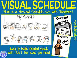 Personalized Visual Schedule for SpEd. and Autism Units | Noodle Nook