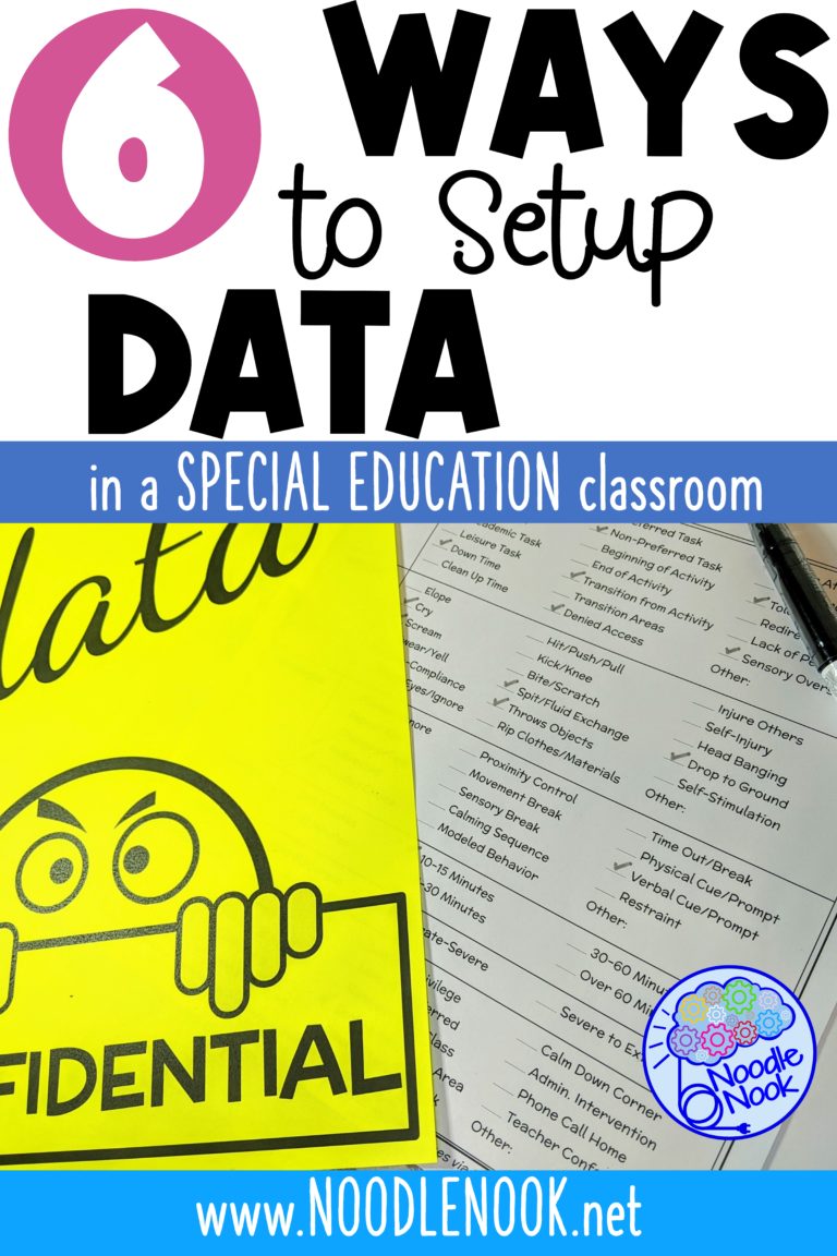 6 Ways to Setup Data in a SpEd Classroom (Easy & Effective)