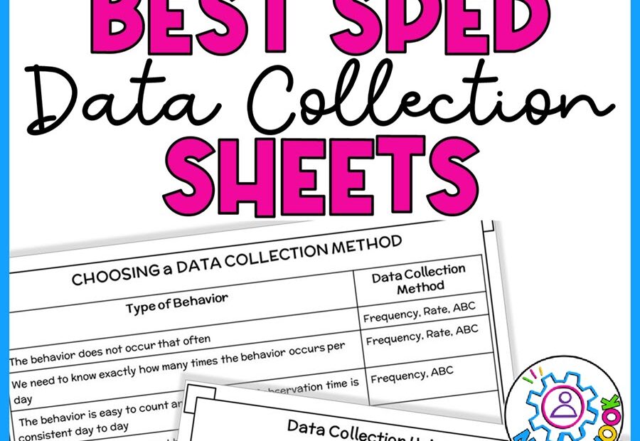 Best IEP Data Collection Sheets for Special Education featuring a decision guide