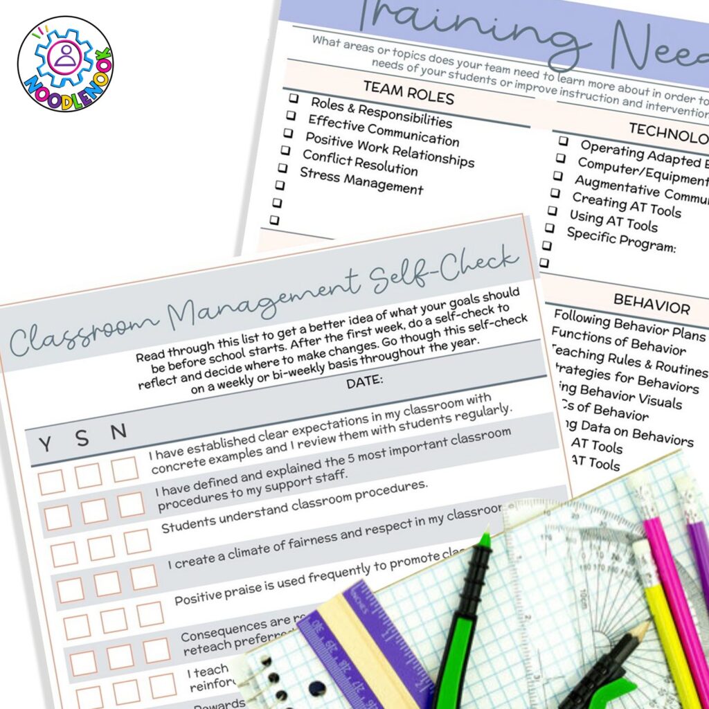 Classroom Management Self-Check for Special Educators - The Ultimate Special Ed Teacher Planner