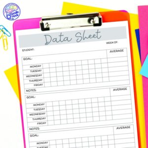 Data Sheets - Essential Forms for Special Ed