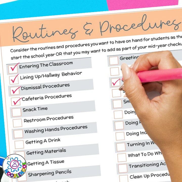 Routines and Procedures Checklists for ECSE and Special Ed - The Ultimate Special Ed Teacher Planner