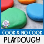 Easy Playdough Recipe with Cook and No Cook Options in Special Ed